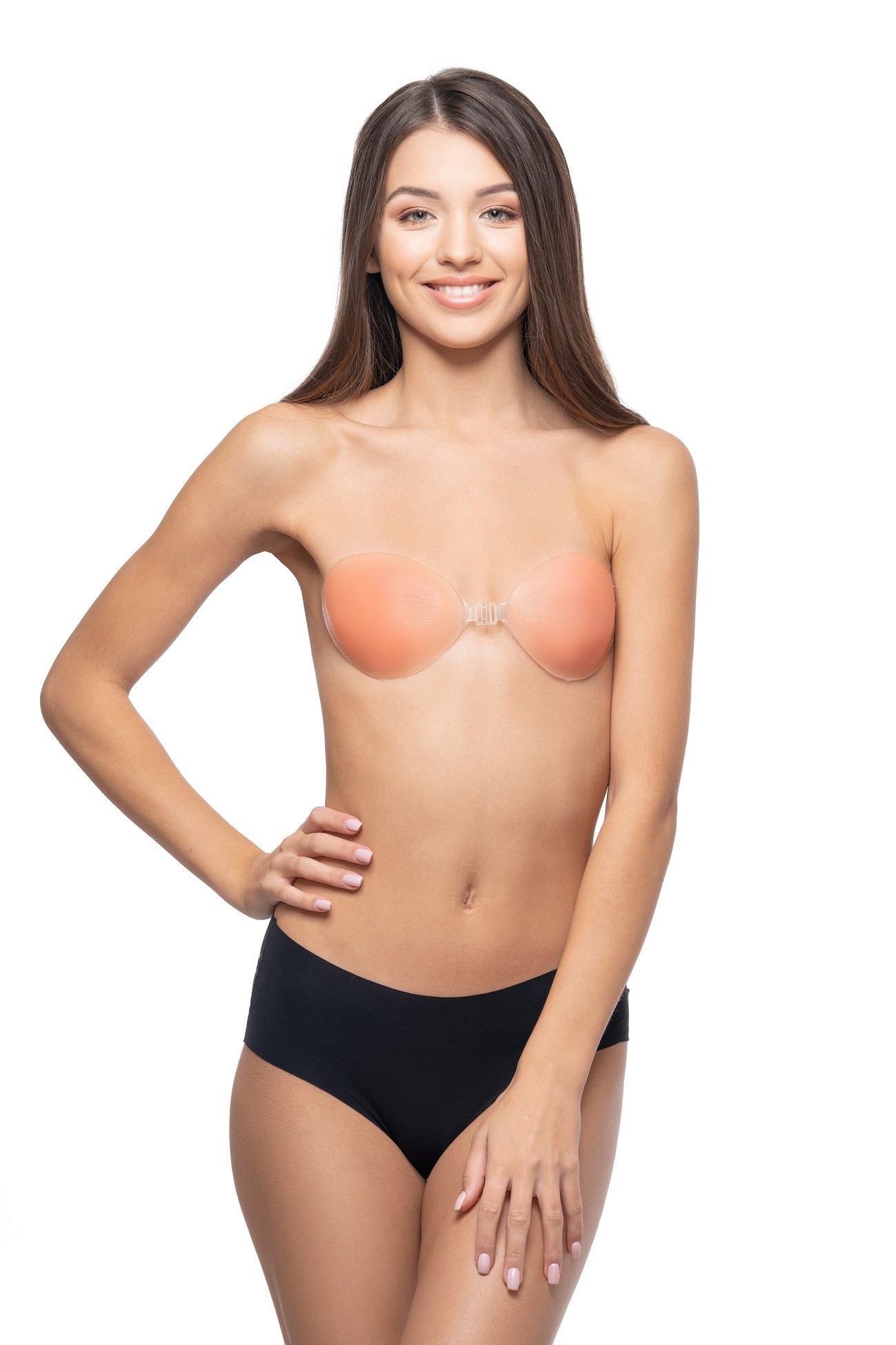 Self-adhesive bra in silicone 