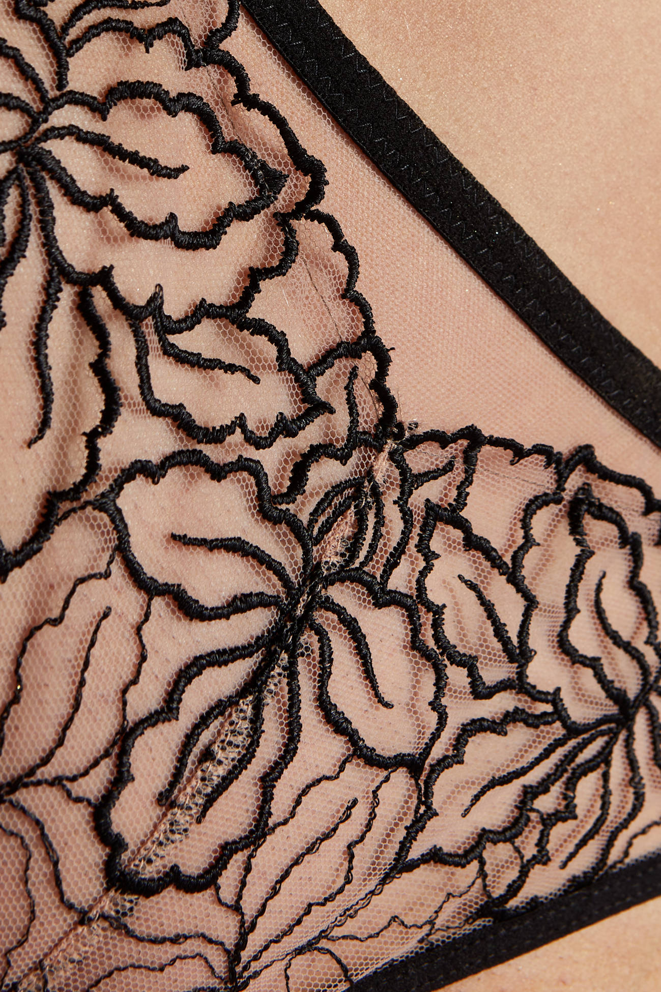 Gorteks Rumi floral embroidery panty beige Autumn-winter 2022 collection