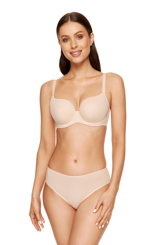 Anna classic padded bra beige