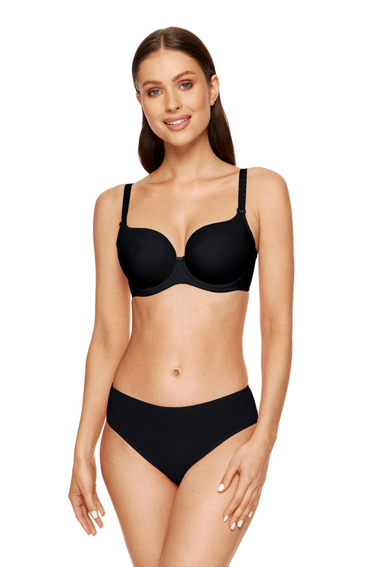 Anna classic padded bra black