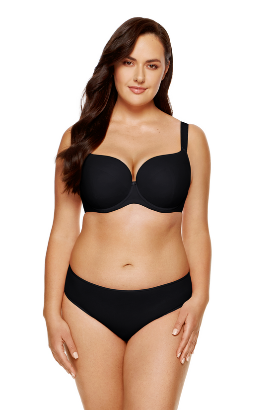 Anna classic padded bra black