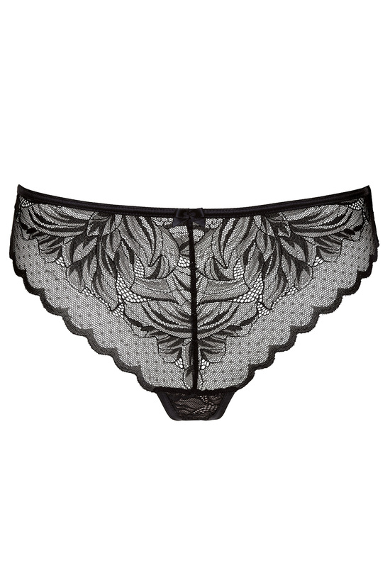 Astrid lace thong black