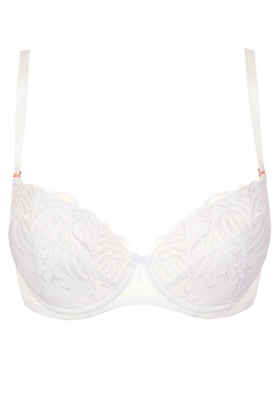 Cherie embroidered push-up bra cream