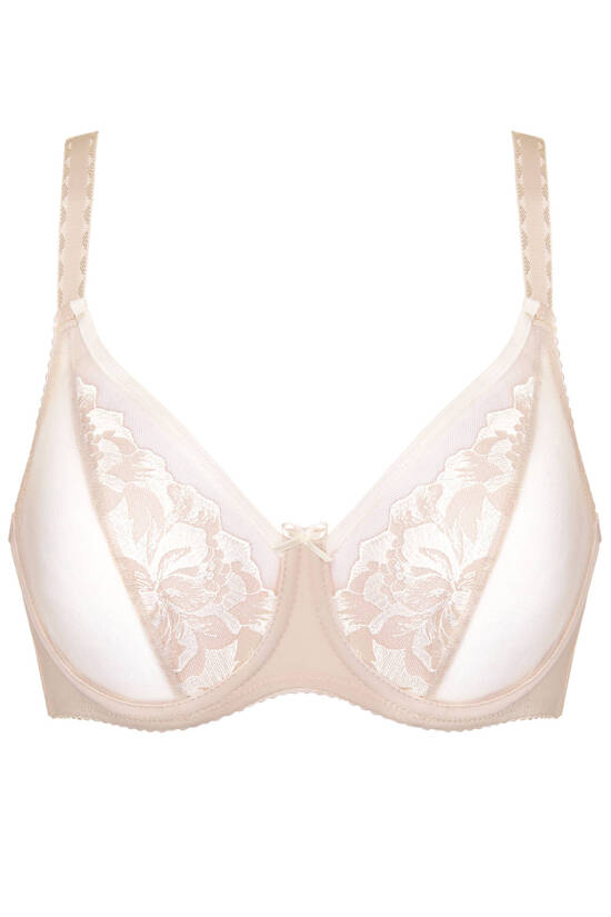 Egerie embroidered soft bra plus size