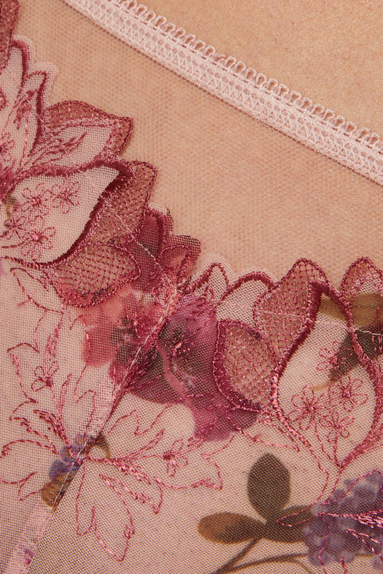 Esme floral print thong pink