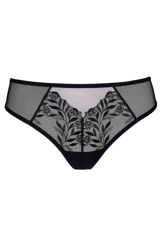 Libby embroidered thong black