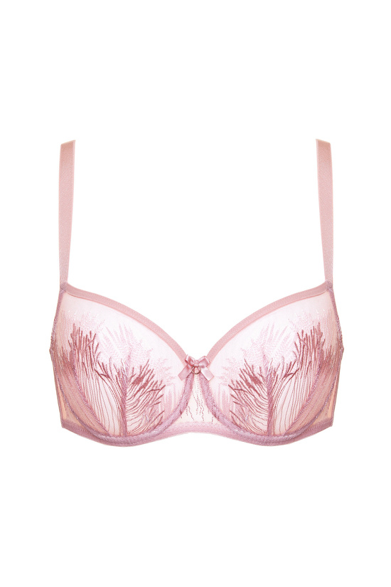 Mable soft bra with embroidery pink