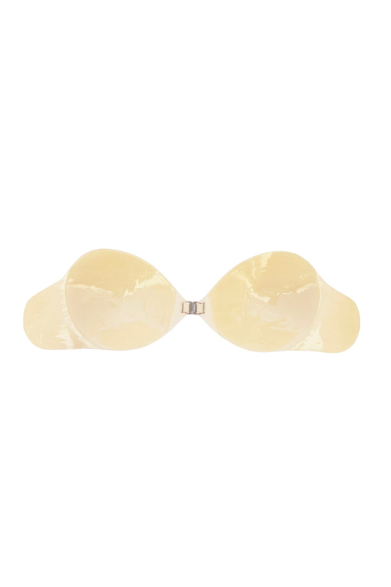 Self-adhesive push together bra