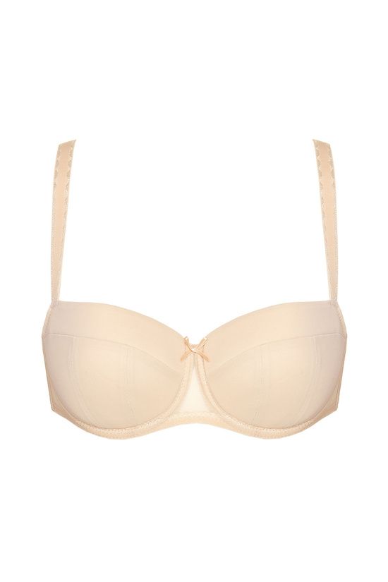 Zara smooth padded bra beige