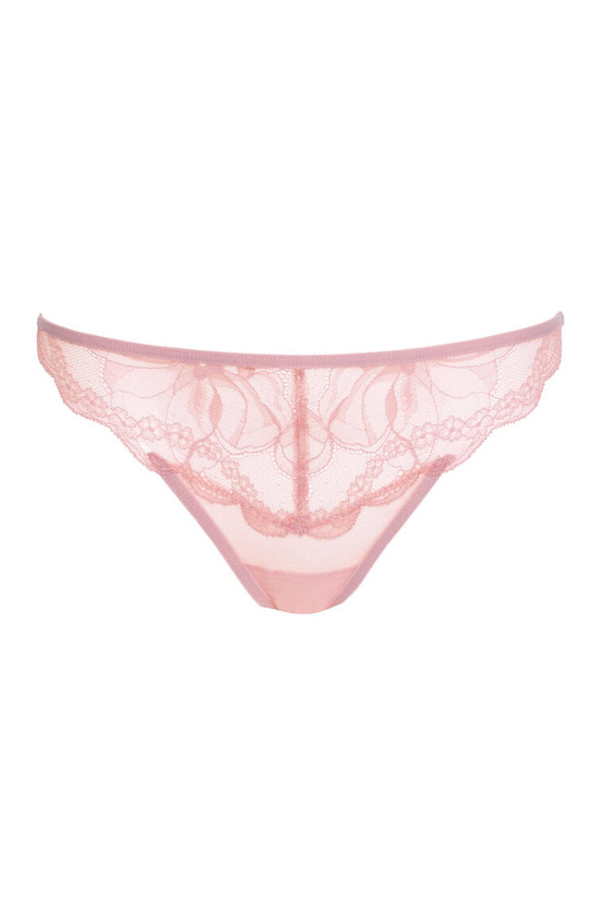 Charlize soft lace thong pink