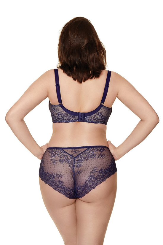 Scarlet lace half-padded navy blue