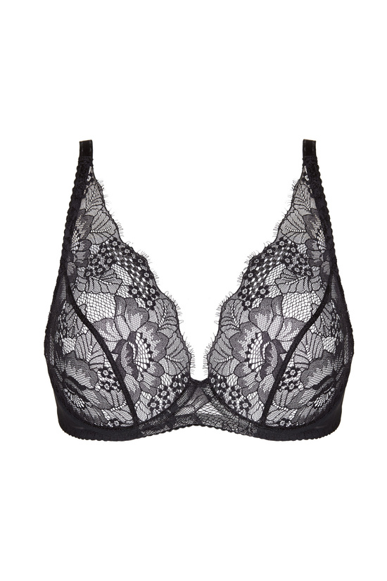 Lottie lace soft bra black