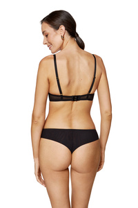 Coco embroidered thong black