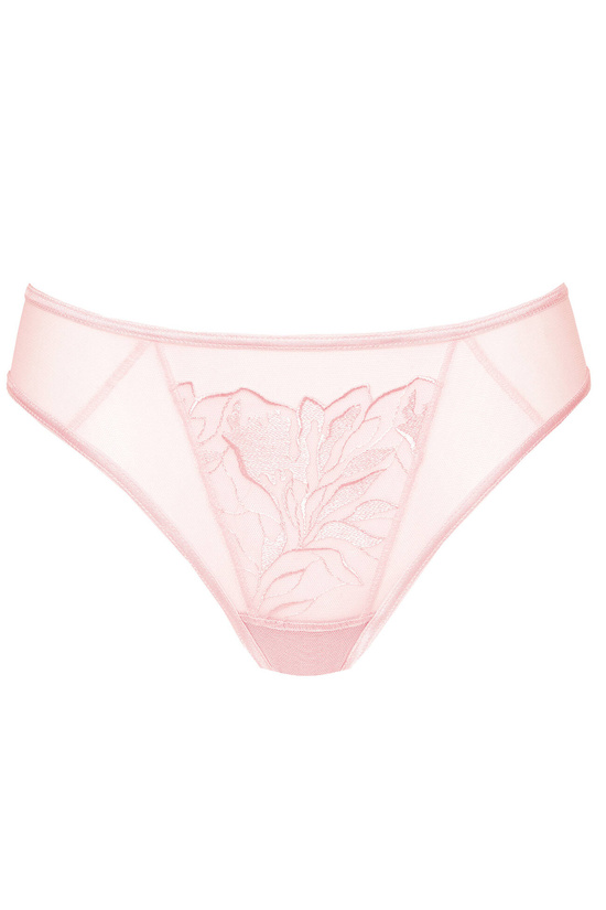 Coco embroidered thong pink