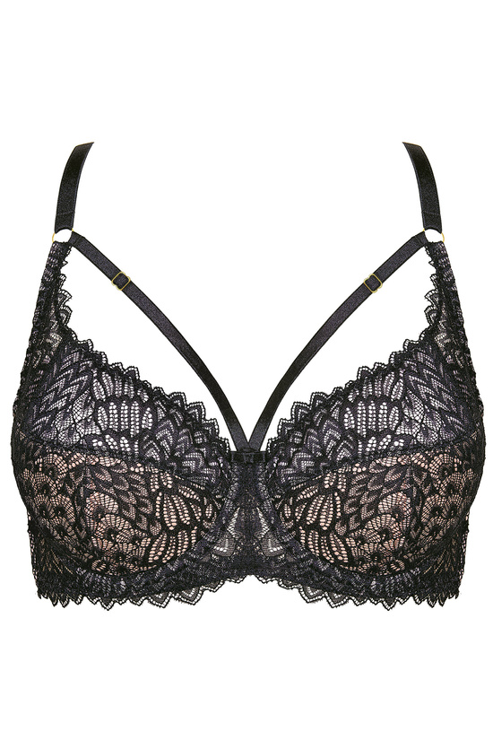 Celeste half padded bra with decorative stripes