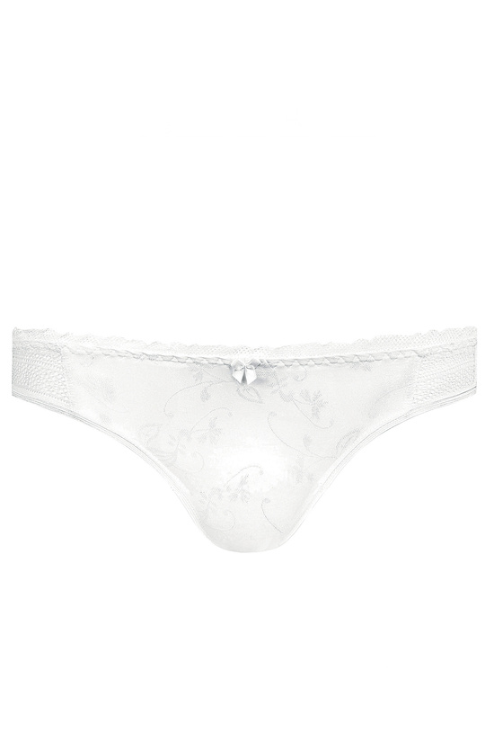 Linda panty with decorative bow white