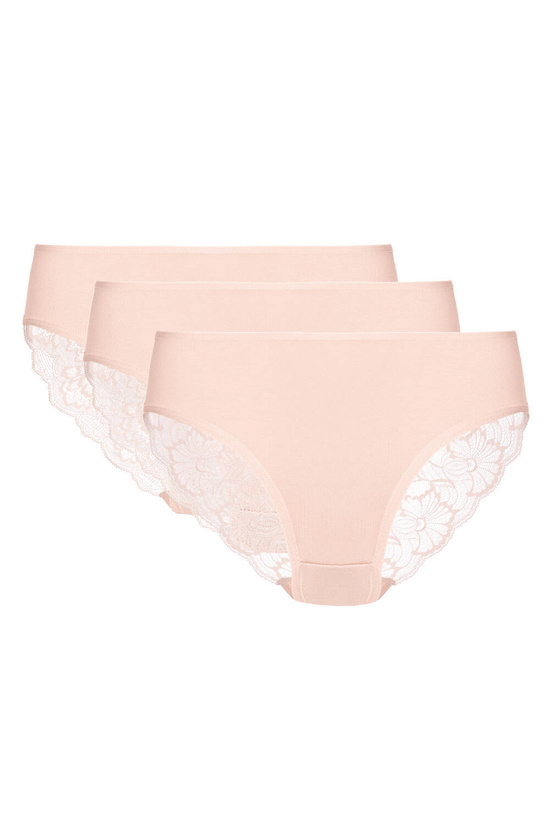 Emilia panty with lace back triple pack