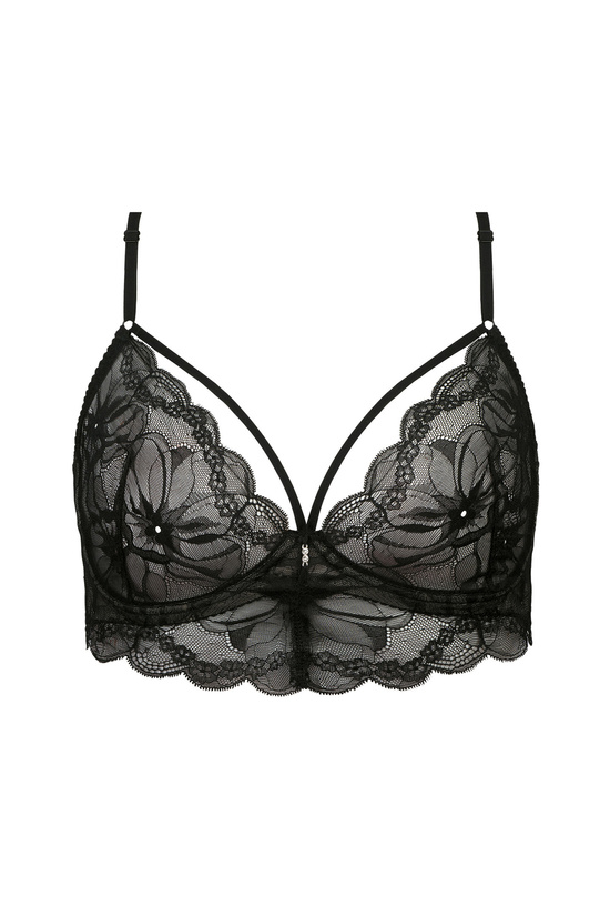 Charlize soft bra with straps black