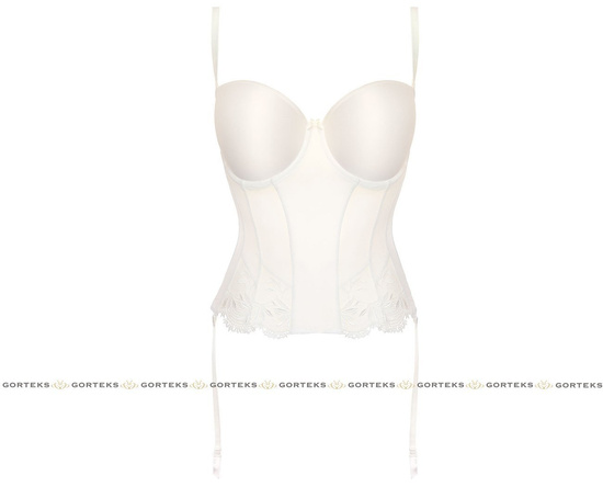 Rome push-up corset white