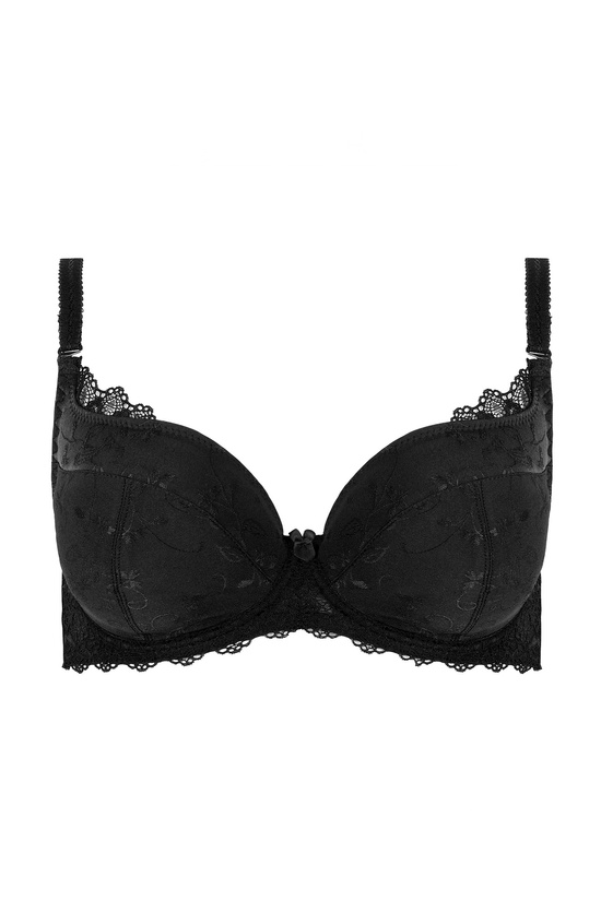 Linda padded bra with lace black