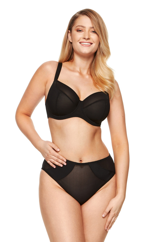 Valentina mesh soft bra black