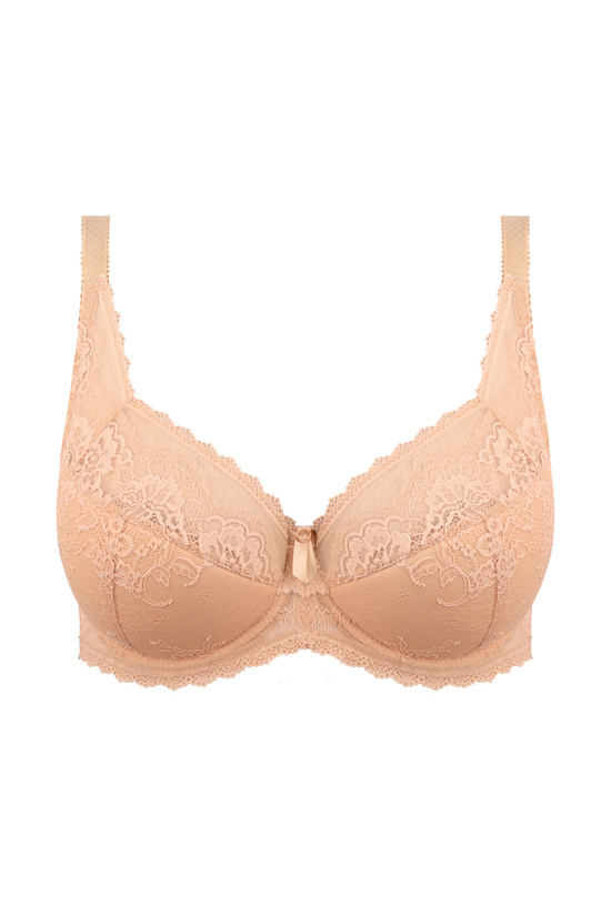 Nella lace half padded bra beige