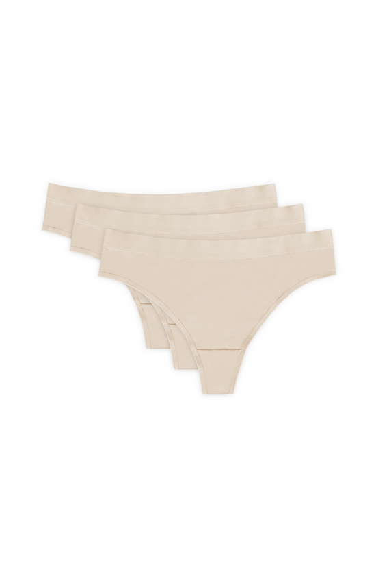 Alana cotton thong triple pack