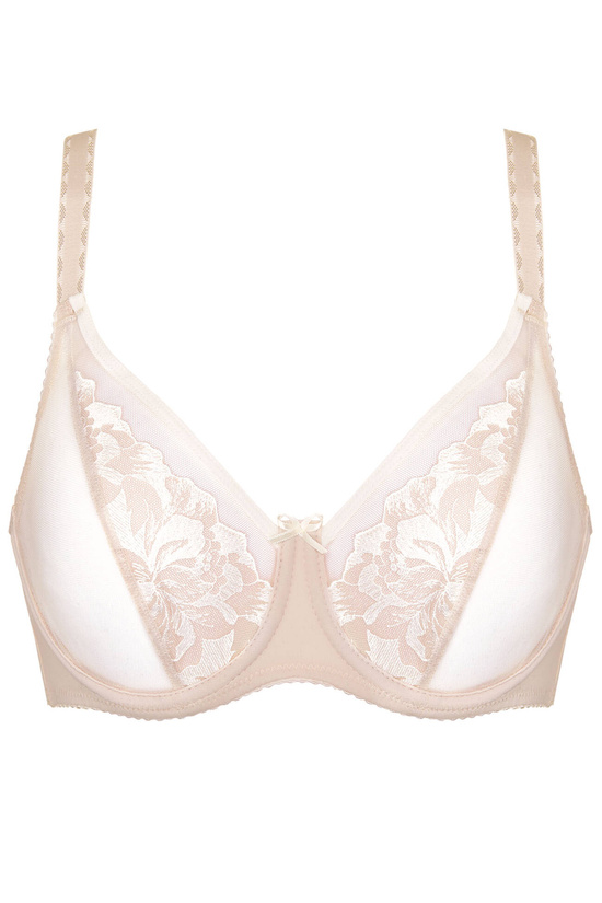 Egerie embroidered soft bra plus size