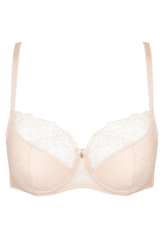 Charme embroidered half padded bra