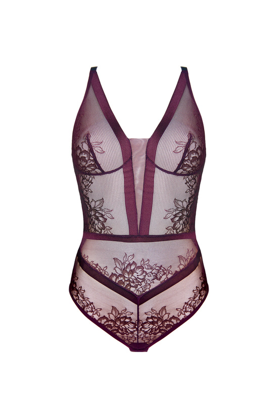 Porto lace body plum