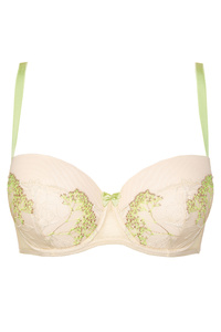 Soleil embroidered padded bra