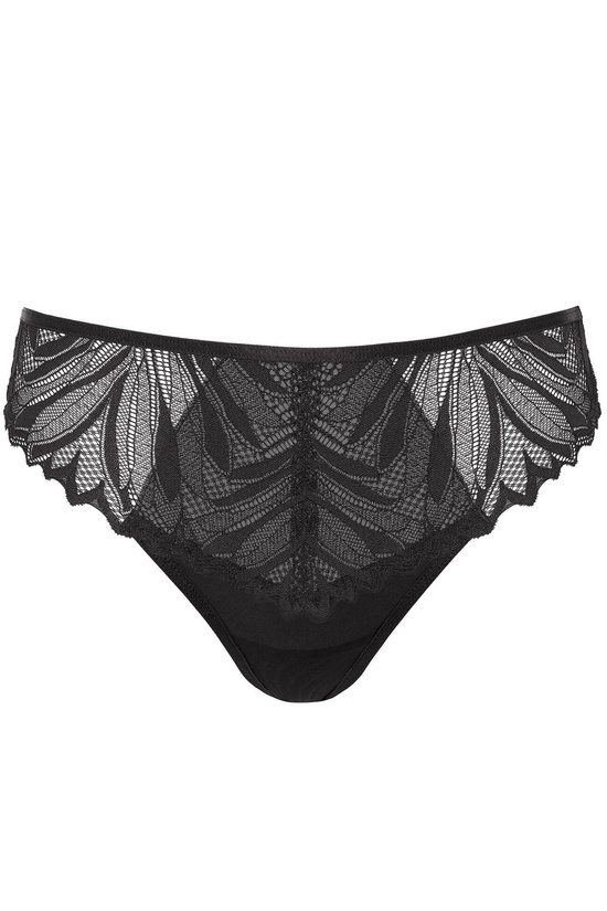 Eclipse lace thong black