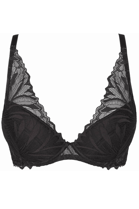 Eclipse lace push-up bra black