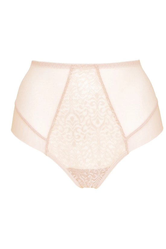 Gabi high waist lace panty beige
