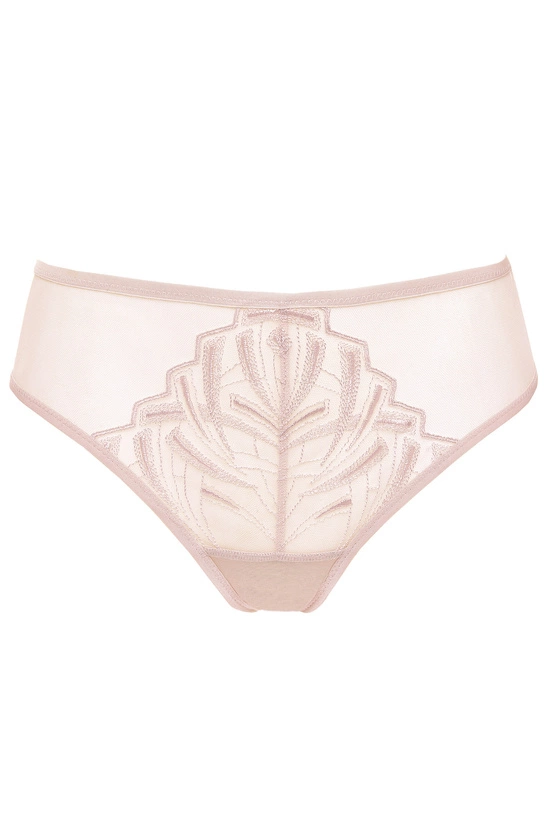 Angel embroidered panty beige