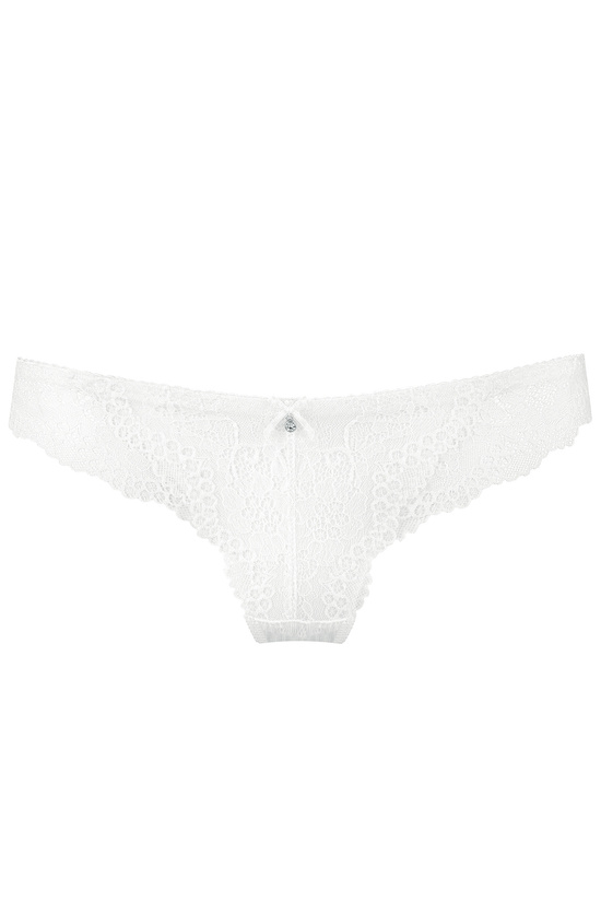 Scarlet lace thong white