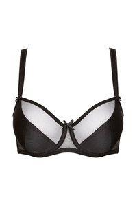 Zara smooth soft bra black