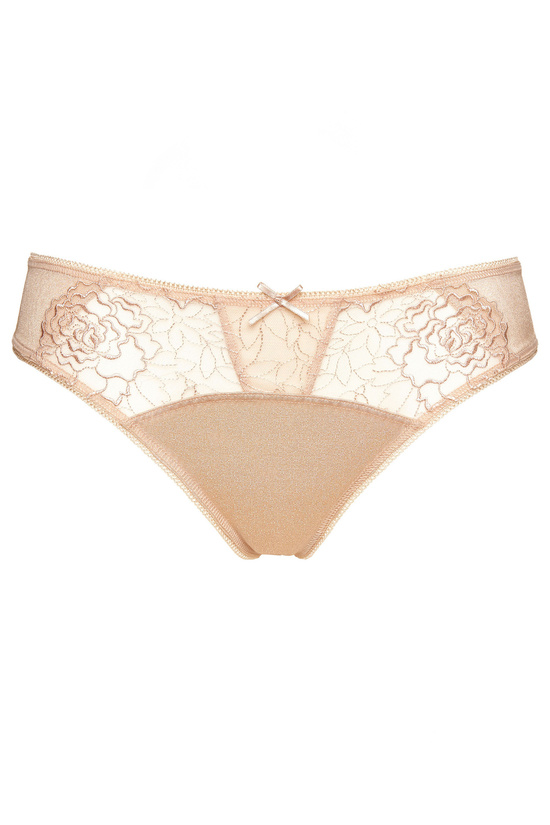 Pamela embroidered panty beige